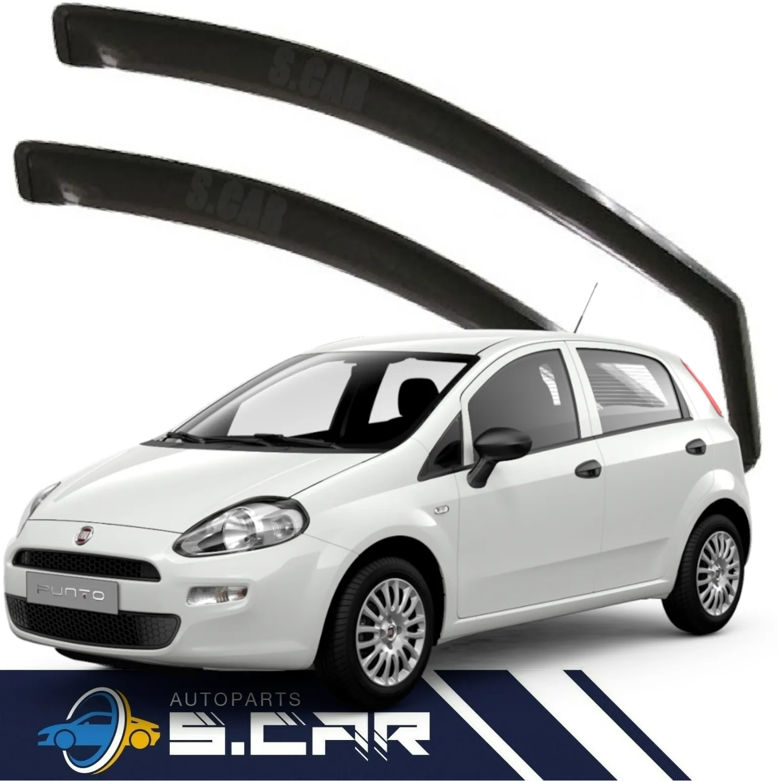 Deflettori Antivento Per Fiat Grande Punto Evo 5Porte