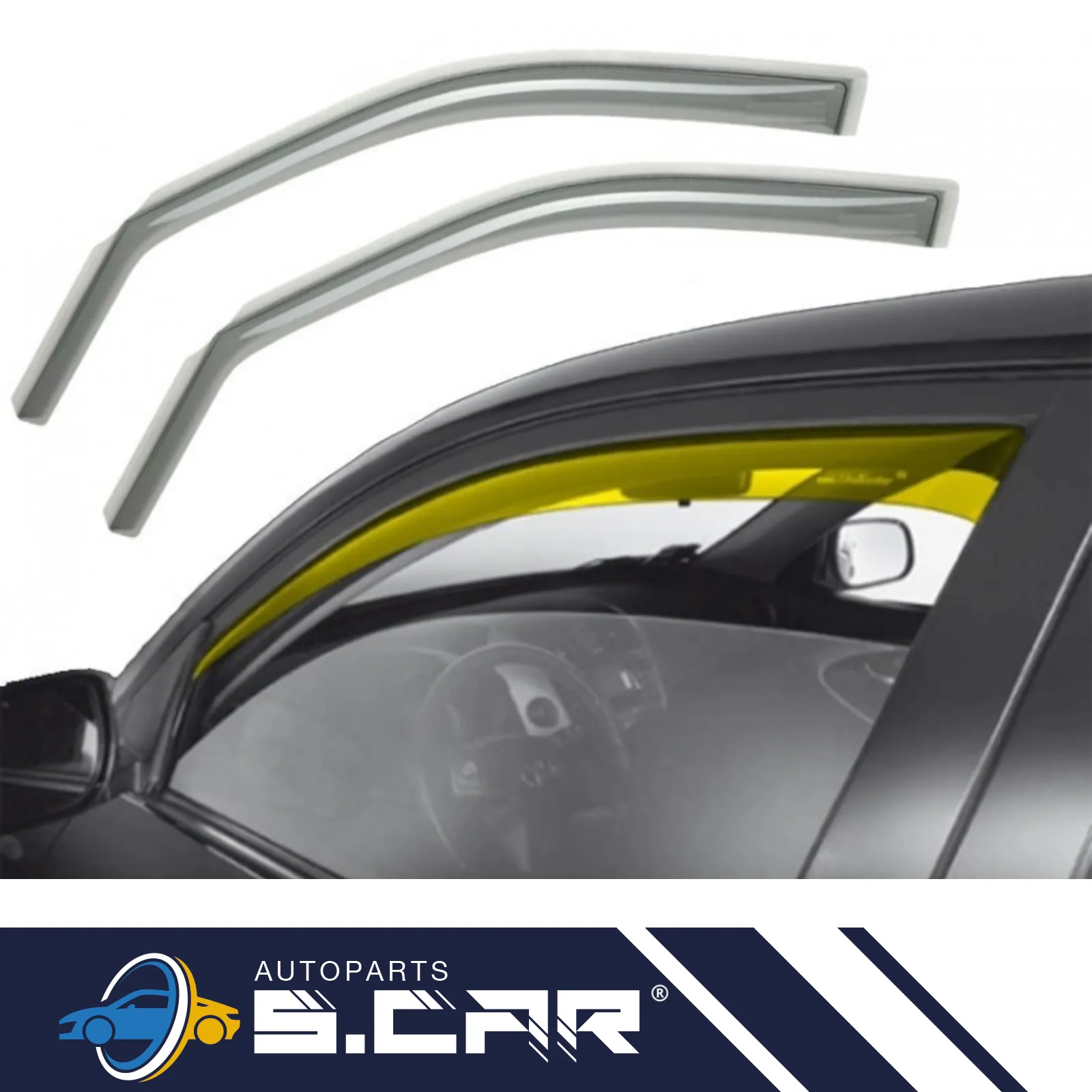 FARAD 2 Deflettori Antivento Per Hyundai Tucson 5P da 2021 Antiturbo Fume 14216M - immagine 5